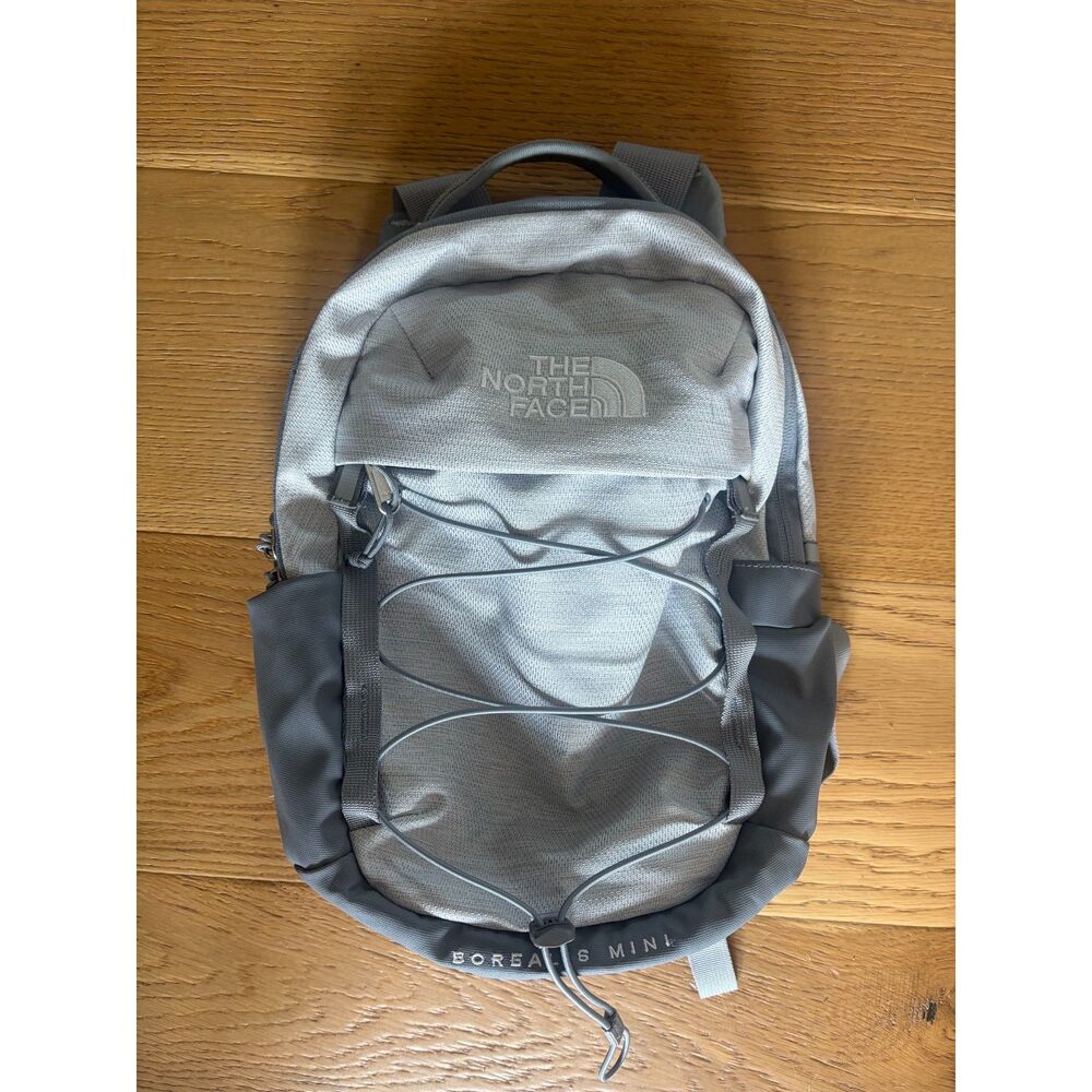 The North Face Borealis Mini Small Nylon Backpack Padded 13" Laptop Gray